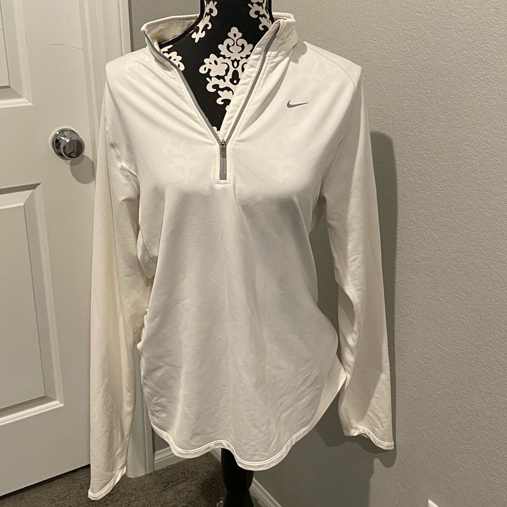 Nike white pullover sweatshirt